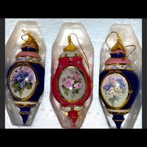 Lena Liu Forever Flowers Ornaments 1999